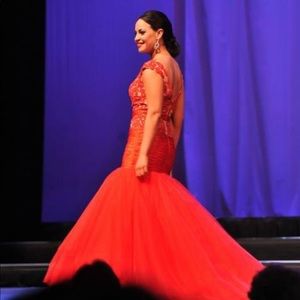 Sherri Hill Couture Red Pageant Mermaid